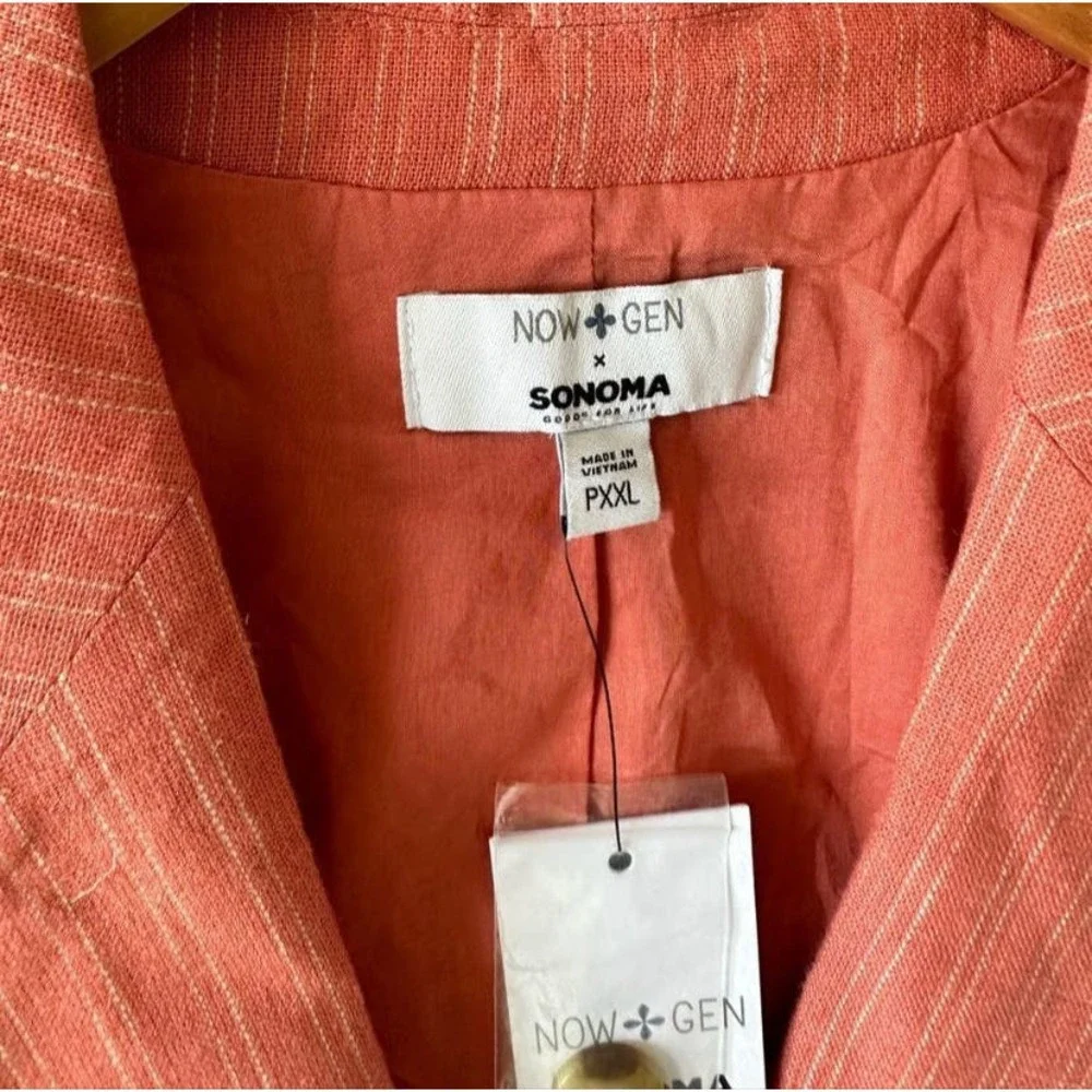 Striped, Single Breasted Blazer- Size PXXL - Picture 5 of 7